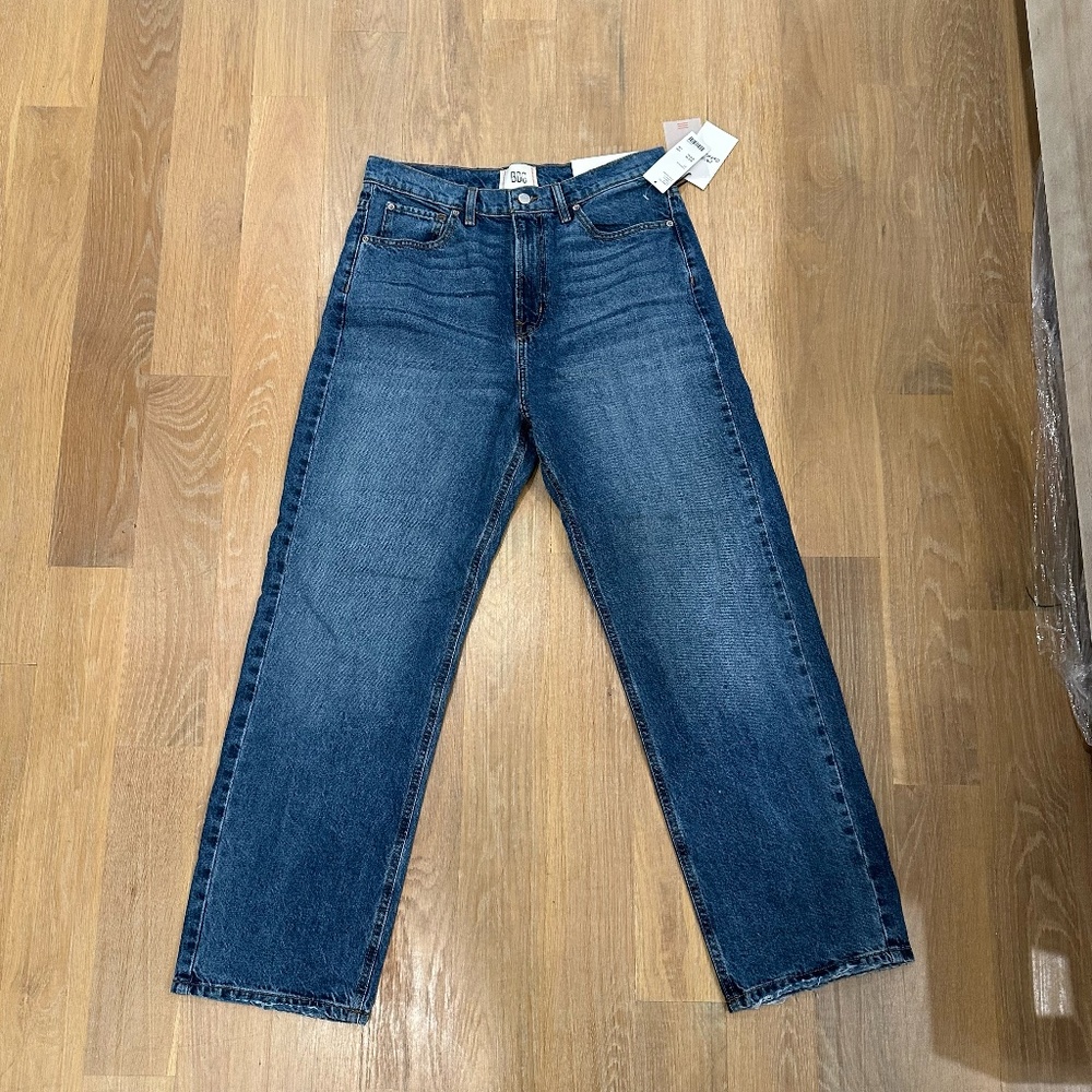 BDG STONE BLUE HIGH WAISTED STRAIGHT LEG JEANS - SIZE 31 - BRAND NEW